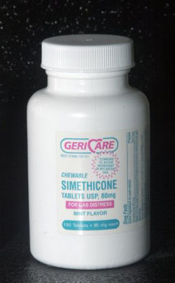Picture of Gas Relief Geri-Care® 80 mg Strength Chewable Tablet 100 per Bottle57896079901