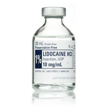 Picture of Lidocaine HCl, Preservative Free 1%, 10 mg / mL Injection Single Dose Vial 30 mL00409427902
