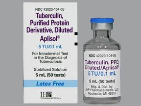 Picture of Aplisol® Tuberculin Purified Protein Derivative 5 TU / 0.1 mL Injection Multiple Dose Vial 5 mL42023010405
