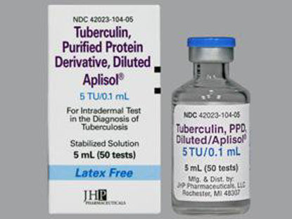 Picture of Aplisol® Tuberculin Purified Protein Derivative 5 TU / 0.1 mL Injection Multiple Dose Vial 5 mL42023010405