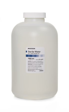 Picture of McKesson Irrigation Solution Sterile Water for Irrigation Not for Injection Bottle 1000 mL37-6291
