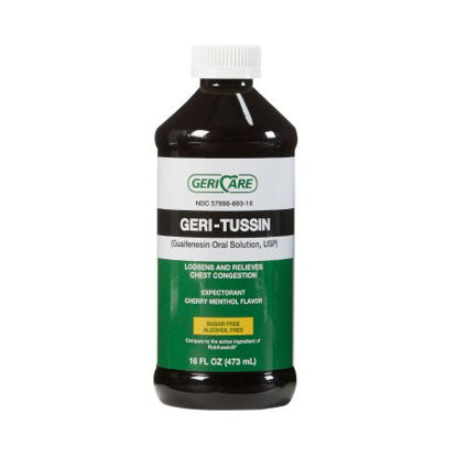 Picture of Cold and Cough Relief Geri-Care® 100 mg / 5 mL Strength Liquid 16 oz.QROB-16-GCP