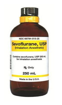 Picture of Sevoflurane 100% Liquid Bottle 250 mL66794001525
