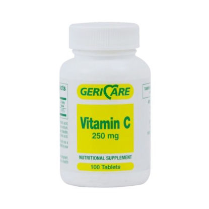 Picture of Vitamin C Supplement Geri-Care Ascorbic Acid 250 mg Strength Tablet 100 per Bottle831-01-GCP