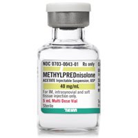 Picture of Methylprednisolone Acetate 40 mg / mL Injection Multiple Dose Vial 5 mL00703004301