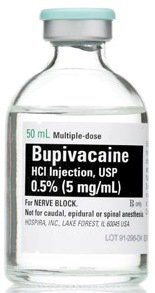 Picture of Bupivacaine HCl 0.5%, 5 mg / mL Injection Multiple Dose Vial 50 mL00409116301