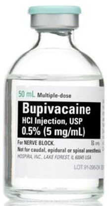 Picture of Bupivacaine HCl 0.5%, 5 mg / mL Injection Multiple Dose Vial 50 mL00409116301