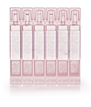 Picture of McKesson Respiratory Therapy Solution Sodium Chloride, Preservative Free 0.9% Solution Nebulizer Vial 3 mL16-20039
