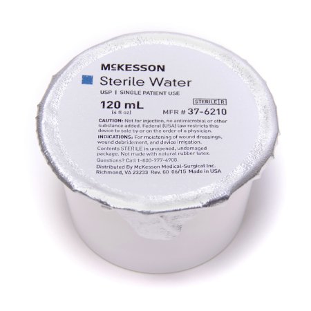 Picture of McKesson Irrigation Solution Sterile Water for Irrigation Not for Injection Foil-Lidded Cup 120 mL37-6210