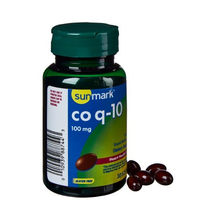 Picture of Vitamin Supplement sunmark® Coenzyme Q-10 100 mg Strength Softgel 30 per Bottle01093988744