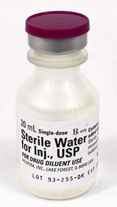 Picture of Diluent Sterile Water for Injection, Preservative Free Injection Single Dose Vial 20 mL00409488720