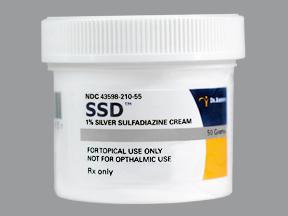 Picture of SSD™ Silver Sulfadiazine 1% Cream Jar 50 Gram43598021055