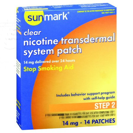 Picture of Stop Smoking Aid sunmark® 14 mg Strength Transdermal Patch70677003101