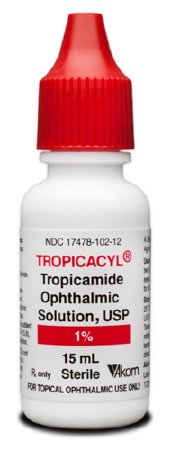 Picture of Tropicamide 1% Solution Dropper Bottle 15 mL17478010212