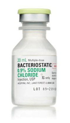 Picture of Diluent Bacteriostatic Sodium Chloride 0.9% Injection Multiple Dose Vial 20 mL00409196605