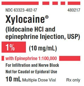 Picture of Xylocaine® with Epinephrine Lidocaine HCl / Epinephrine 1% - 1:100,000 Injection Multiple Dose Vial 10 mL63323048217