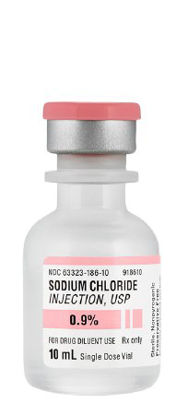 Picture of Diluent Sodium Chloride, Preservative Free 0.9% Injection Single Dose Vial 10 mL63323018610