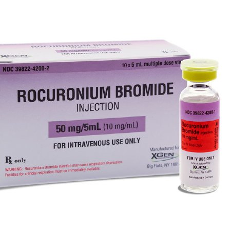 Picture of Rocuronium Bromide, Preservative Free 10 mg / mL Injection Multiple Dose Vial 5 mL39822420002