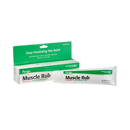 Picture of Topical Pain Relief Muscle Rub 10% - 15% Strength Menthol / Methyl Salicylate Cream 3 oz.45802017453