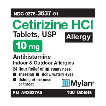 Picture of Allergy Relief 10 mg Strength Tablet 100 per Bottle00378363701