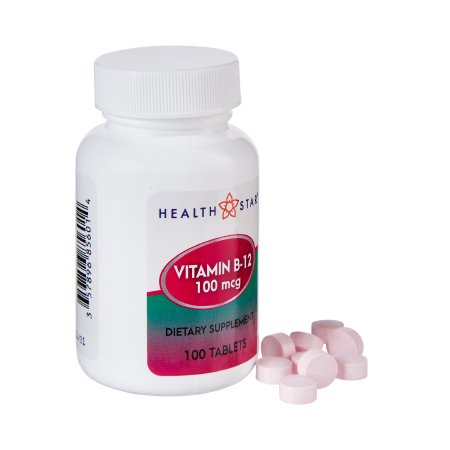 Picture of Vitamin Supplement Geri-Care Vitamin B12 100 mcg Strength Tablet 100 per Bottle856-01-GCP