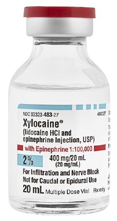 Picture of Xylocaine® with Epinephrine Lidocaine HCl / Epinephrine 2% - 1:100,000 Injection Multiple Dose Vial 20 mL63323048327