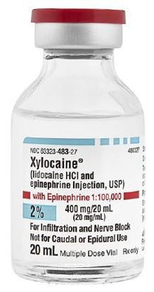 Picture of Xylocaine® with Epinephrine Lidocaine HCl / Epinephrine 2% - 1:100,000 Injection Multiple Dose Vial 20 mL63323048327