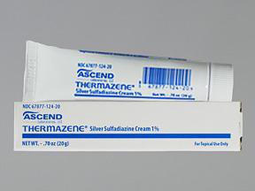 Picture of Thermazene® Silver Sulfadiazine 1% Cream Tube 20 Gram67877012420