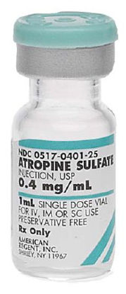 Picture of Atropine Sulfate 0.4 mg / mL Injection Single Dose Vial 1 mL00517040125