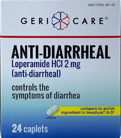 Picture of Anti-Diarrheal Geri-Care® 2 mg Strength Caplet 24 per Box381-24B-GCP