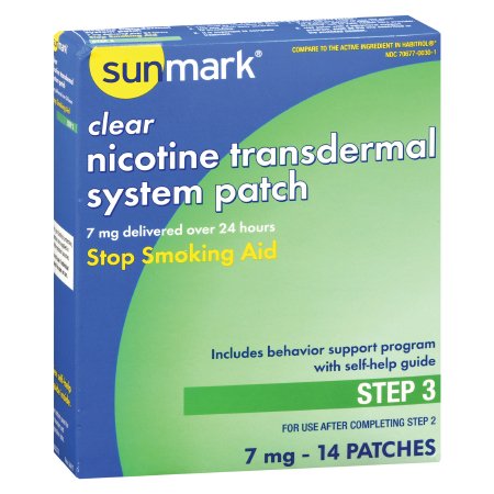 Picture of Stop Smoking Aid sunmark® 7 mg Strength Transdermal Patch70677003001