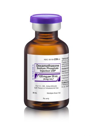 Picture of Dexamethasone Sodium Phosphate 4 mg / mL Injection Multiple Dose Vial 30 mL55150023930