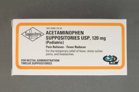 Picture of Pain Relief 120 mg Strength Acetaminophen Rectal Suppository 12 per Box45802073230