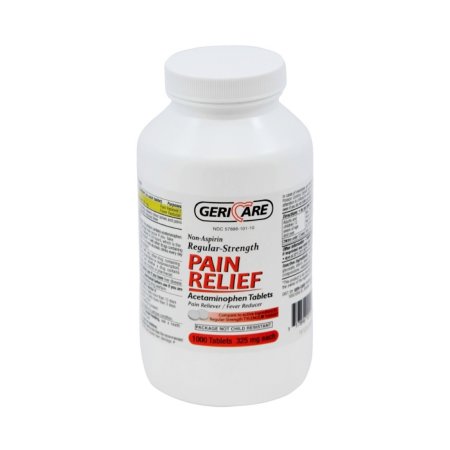 Picture of Pain Relief Geri-Care® 325 mg Strength Acetaminophen Tablet 1000 per Bottle101-10-GCP