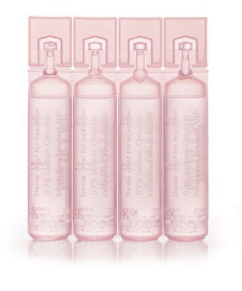 Picture of McKesson Respiratory Therapy Solution Sodium Chloride, Preservative Free 0.9% Solution Unit Dose Vial 15 mL16-20069