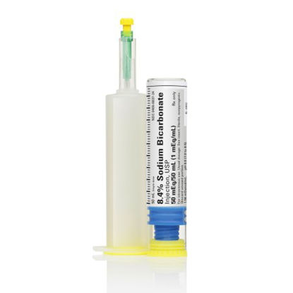 Picture of Sodium Bicarbonate 8.4%, 1 mEq / mL Injection Prefilled Syringe 50 mL00409663714