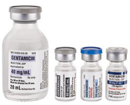 Picture of Gentamicin Sulfate 40 mg / mL Injection Multiple Dose Vial 2 mL63323001002