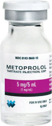 Picture of Metoprolol Tartrate 5 mg / 5 mL Injection Single Dose Vial00143966010