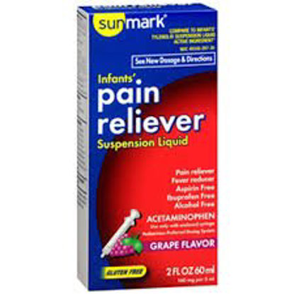 Picture of Children's Pain Relief sunmark® 160 mg / 5 mL Strength Acetaminophen Oral Suspension 4 oz.49348011934