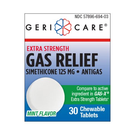 Picture of Gas Relief Geri-Care® 125 mg Strength Tablet 30 per Bottle694-03-GCP