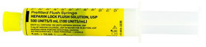 Picture of Med Stream® Heparin Sodium, Porcine, Preservative Free 100 U / mL Solution Prefilled Syringe, Partial Fill 5mL Fill in 12mL Syringe191-MIH-3335