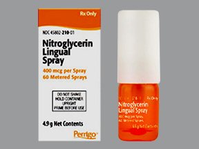 Picture of Nitroglycerin 400 mcg / Spray Spray Pump Bottle 4.9 Gram, 60 Metered Sprays45802021001