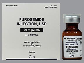 Picture of Furosemide, Preservative Free 10 mg / mL Injection Single Dose Vial 2 mL36000028225