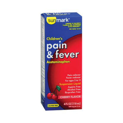 Picture of Children's Pain Relief sunmark® 160 mg / 5 mL Acetaminophen Oral Suspension 4 oz.70677011601