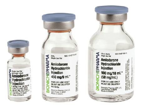 Picture of Amiodarone HCl 50 mg / mL Injection Single Dose Vial 18 mL67457015318
