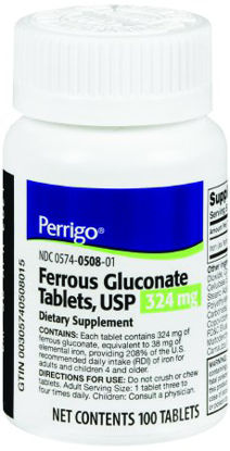 Picture of Mineral Supplement Iron 324 mg Strength Tablet 100 per Bottle00574050801