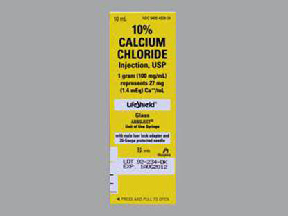 Picture of Replacement Preparation Calcium Chloride, Preservative Free 10%, 100 mg / mL Injection Prefilled Syringe 10 mL00409492834