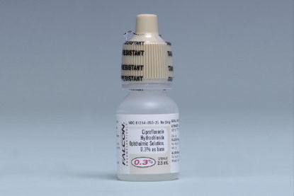 Picture of Ciprofloxacin HCl 0.3% Drops Bottle 2.5 mL61314065625