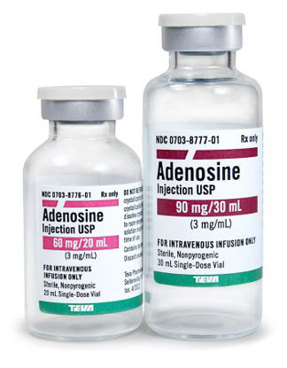 Picture of Adenosine, Preservative Free 3 mg / mL Injection Single Dose Vial 20 mL00703877601