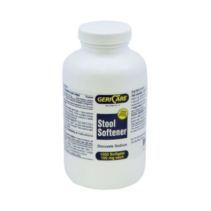 Picture of Stool Softener Geri-Care® Softgel 1,000 per Bottle 100 mg Strength Docusate Sodium401-10-GCP